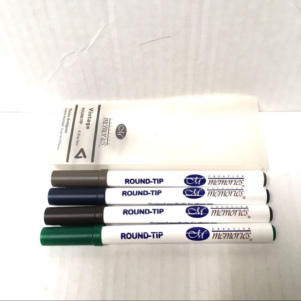 NIP Creative Memories Vintage round tip pens